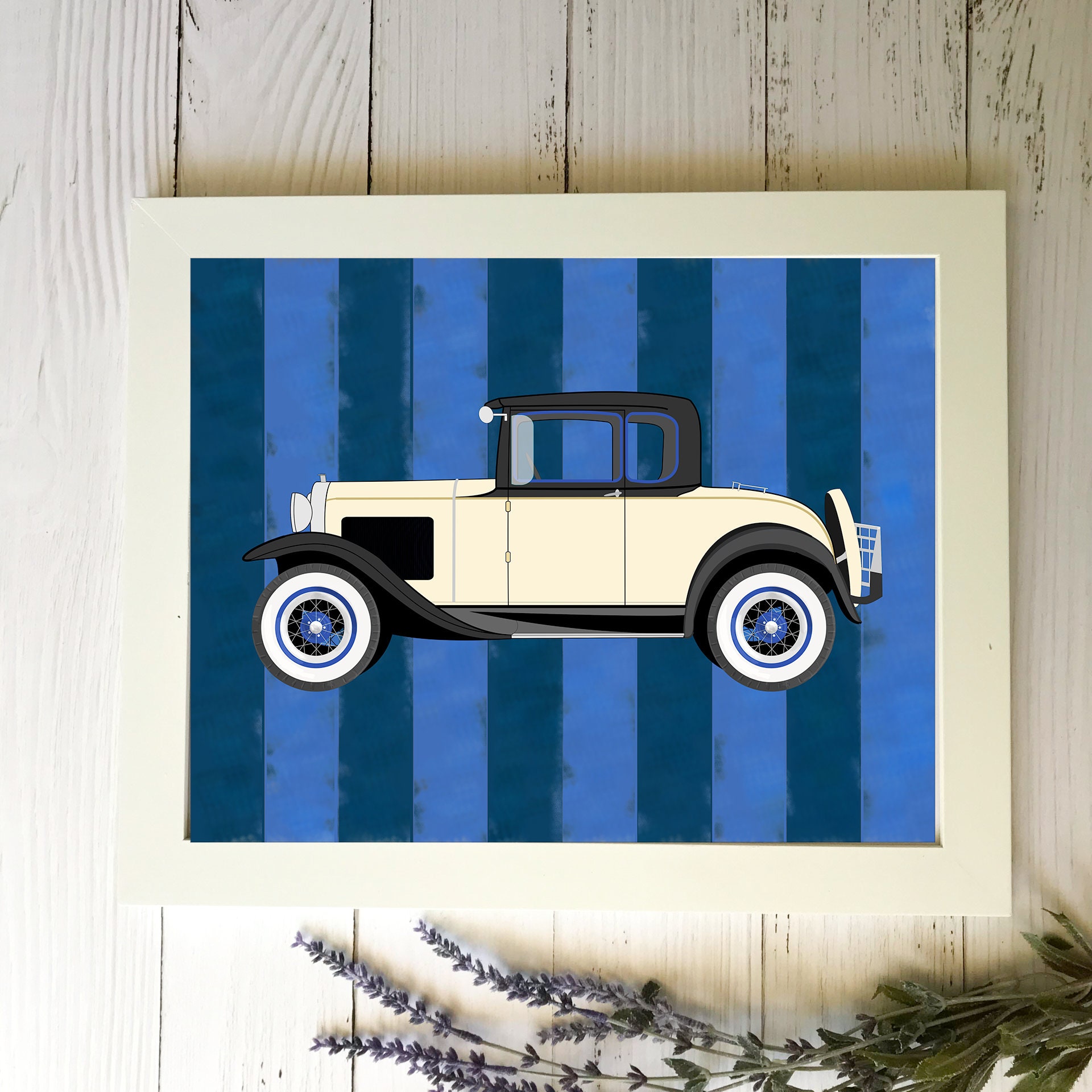 vintage car prints nursery