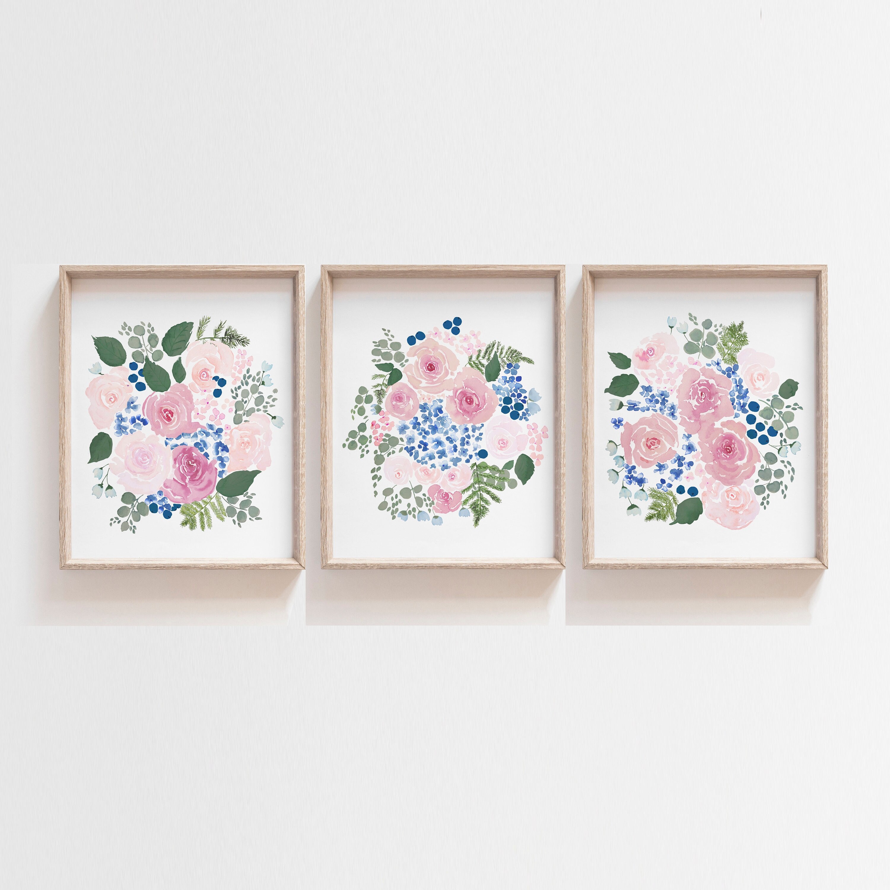 Baby Girl Nursery Decor, Floral Nursery Wall Decor, Floral Wall Art ...
