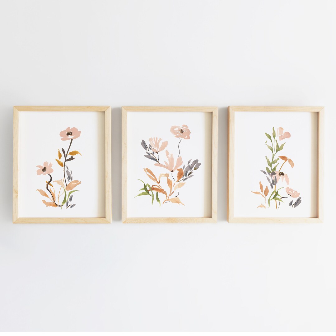 Floral Nursery Decor, Wildflower Nursery Art, Watercolor Flowers, Baby ...