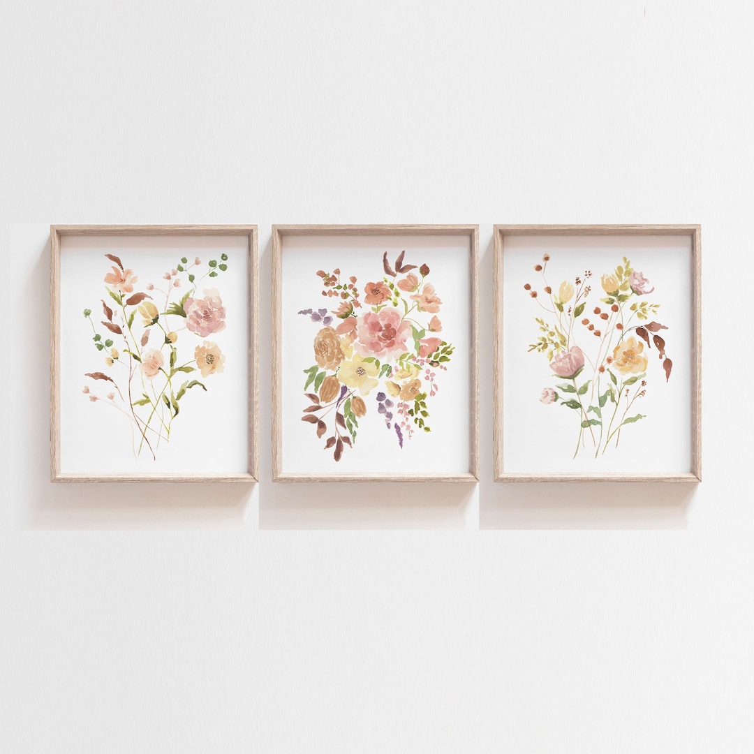Baby Girl Nursery Wall Decor Floral Nursery Print Floral Wall Art — free download