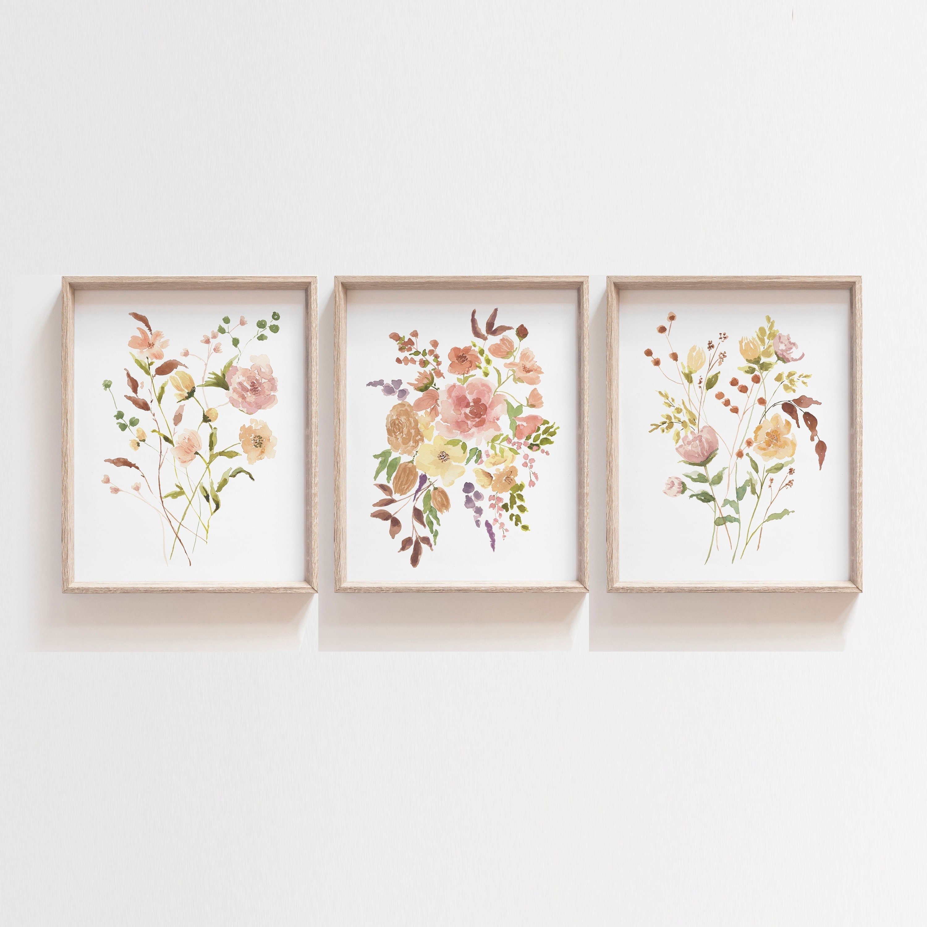 Baby Girl Nursery Wall Decor Floral Nursery Print Floral Etsy