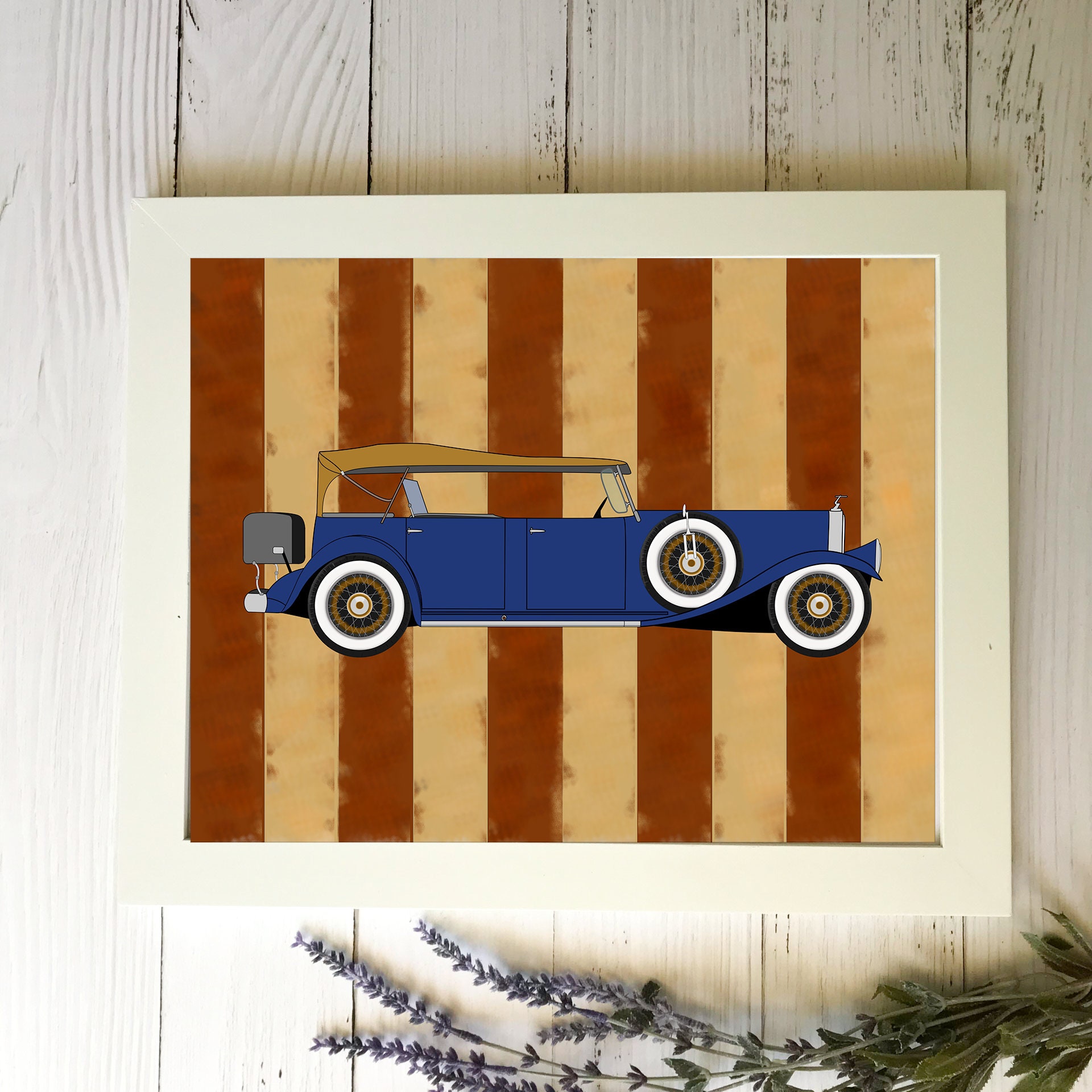 vintage car prints nursery