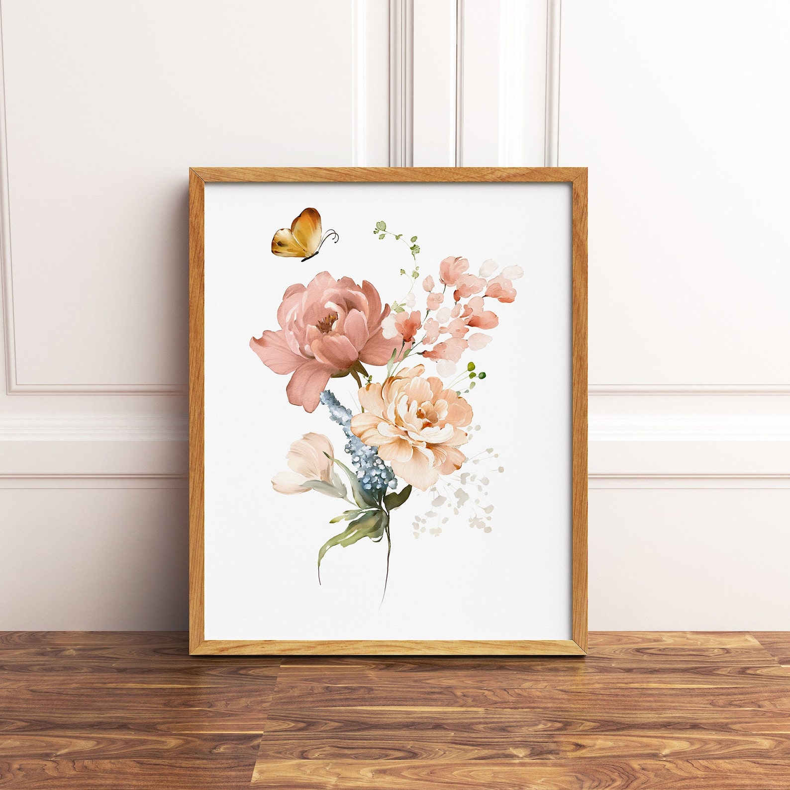 Baby Girl Nursery Wall Decor Floral Nursery Print Floral Etsy