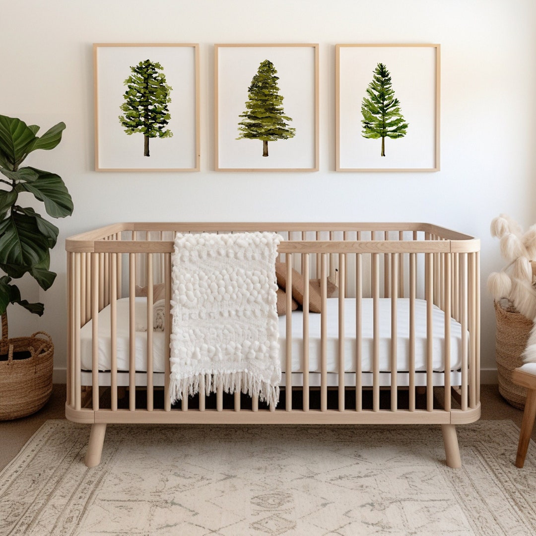 Baby Boy Nursery Wall Decor - Woodland Nursery Art Prints - Tree ...