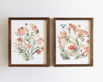 Baby Girl Wildflower Nursery Decor - Floral Wall Art - Flower Nursery Prints - Watercolor Nursery Art - Floral Bouquet Art Print