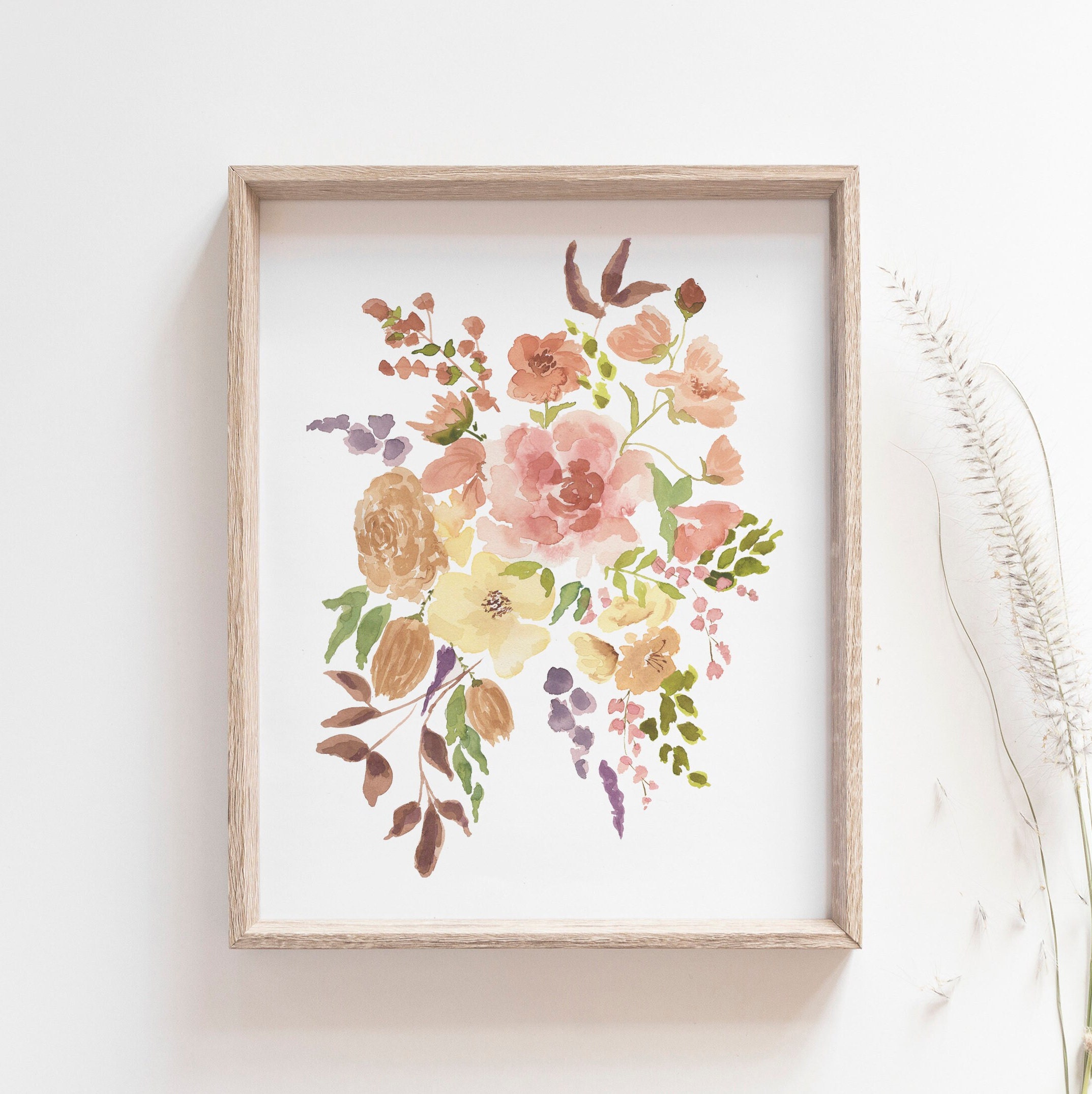 Baby Girl Nursery Wall Decor Floral Nursery Print Floral - Etsy