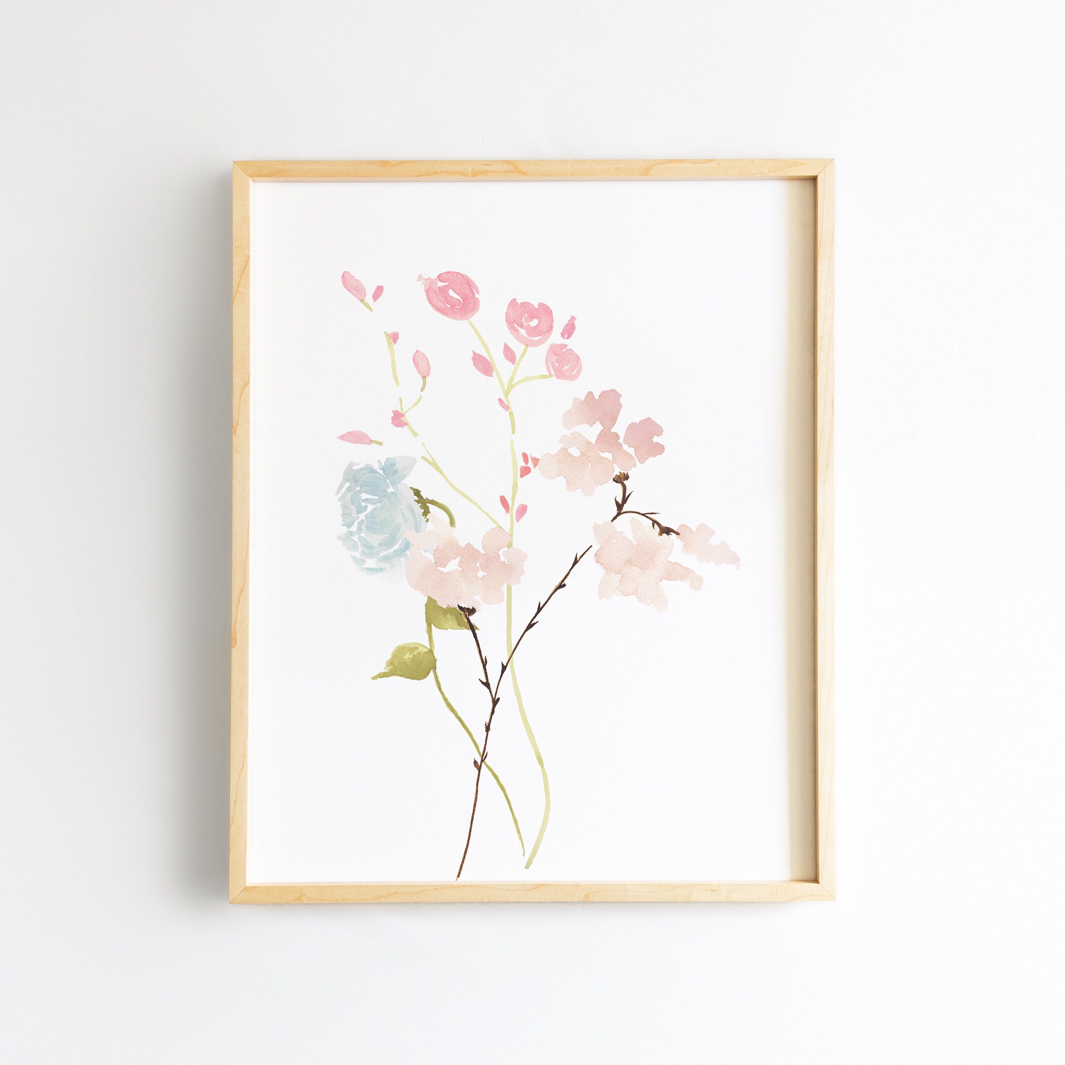 Baby Girl Wildflower Nursery Decor - Floral Wall Art - Flower Nursery ...