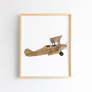 Impression de chambre d'enfant de voyage - chambre d'enfant aventure - impression de carte d'explorateur - art de pépinière de transport - chambre d'enfant avion vintage - chambre d'enfant train