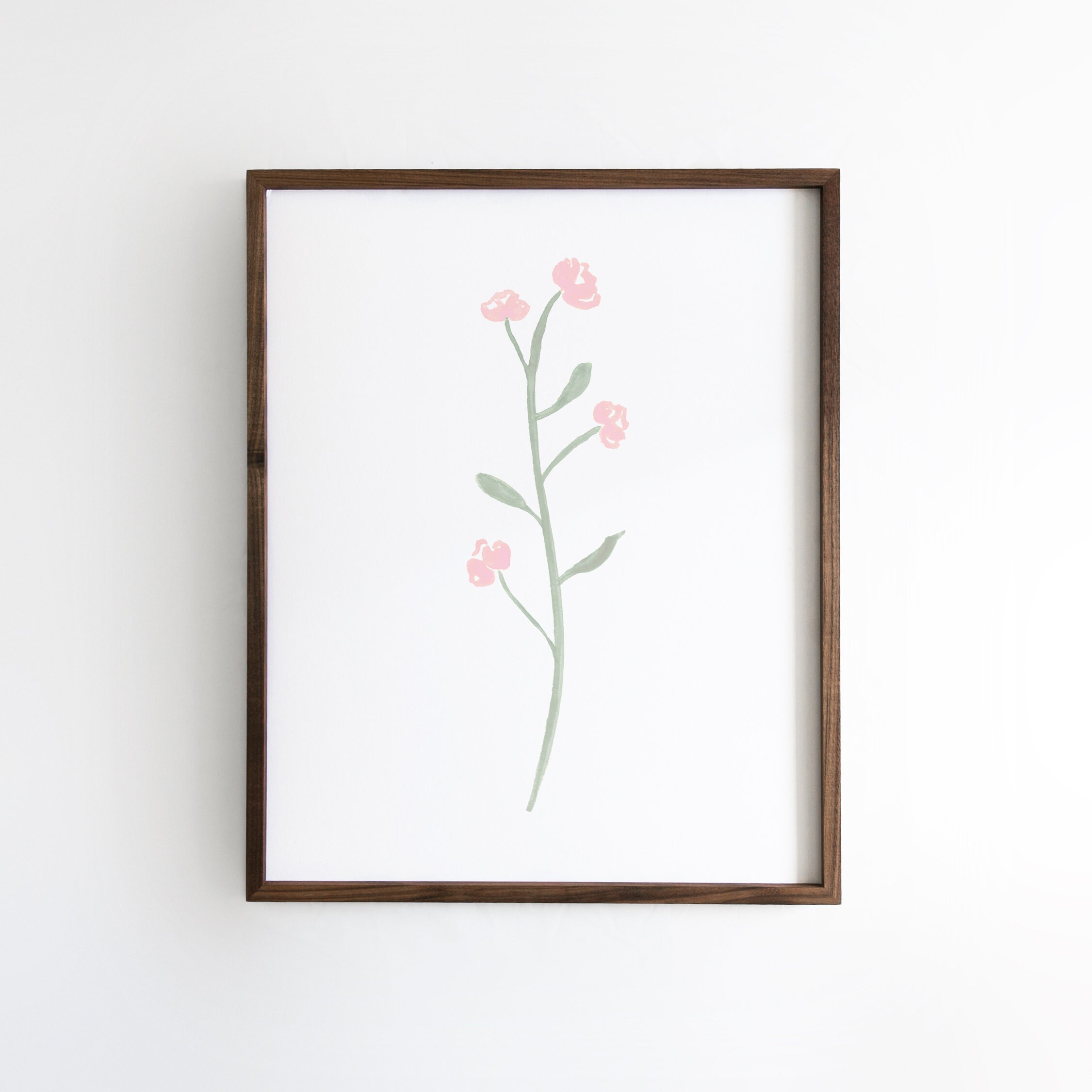 Watercolor Flowers | Pink Nursery Decor | Baby Girl Nursery Floral Wall ...