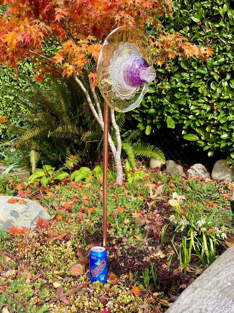 Unique Handmade Garden Art Created From Copper and Vintage Etsy