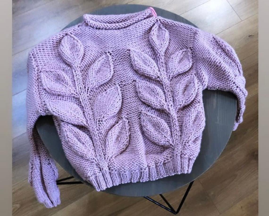 Women Cable Knit Sweater Hand Knit Chunky Pullover for Women Etsy