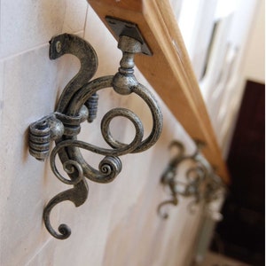 Bracket, stair railing, handrail, hand rail, shelf bracket, shelf, rack, hardware, birthday, Christmas, anniversary, renovation, railing