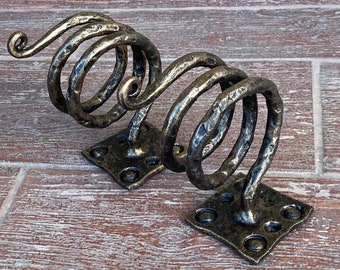 Supporto da parete, medievale, organizer da parete, gancio, porta ascia, accessorio vichingo, castello, espositore, lancia, compleanno, Natale, regalo in ferro, appendiabiti da parete