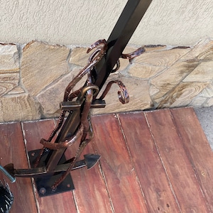 Stand, plantenstandaard, houder, taartstandaard, dienblad, plantenhouder, plank, displaystandaard, octopus, tentakel, anker, ijzeren geschenk, 6e verjaardag