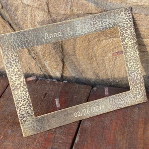 Cornice per foto in bronzo, cornice per foto, 8° anniversario, 8° anniversario, 19° anniversario, regali in bronzo, anniversario di bronzo, idea regalo in bronzo
