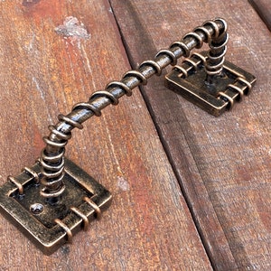 Hand forged door handle, door handle, industrial, farmhouse, kitchen handle, cabinet handle, door pull, shabby chic, blacksmith, door decor