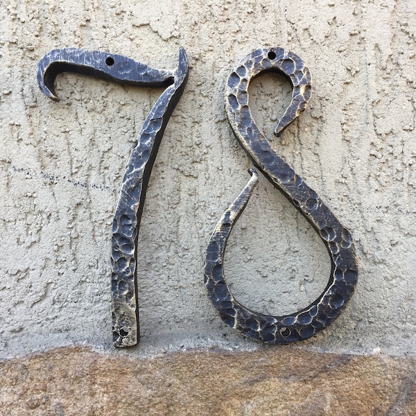 Script House Numbers Etsy