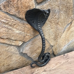 Barn door handle, cobra, shed door handle, snake, barn door pull, door pull, snake lover gift, barn door decoration, door handle, lock, axe