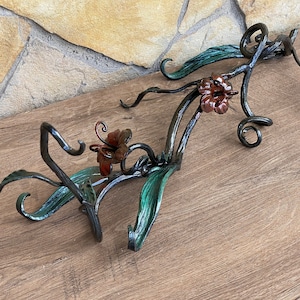 Metal flower, iron flower, hand forged flower, flower decor, floral decor, florist gifts, floral charm, flower lover gift, flower lover,rose
