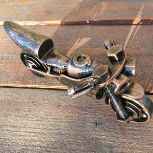 Scrap Metal Motorrad, Steampunk Motorrad, recyceltes Fahrrad, Upcycled, Steampunk Kunst, Industrielle Kunst,Biker Geschenk,Schrott,recyceltes Metall,Biker