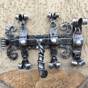 Latch, door latch, gate latch, gate lock, door lock, door hardware, padlock, sliding door bolt, deadbolt door latch, rustic decor, hasp