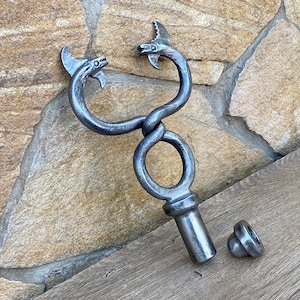 Stave, snake, dragon, DIY, medieval, antique, iron gift, 6th anniversary, cosplay, birthday, iron anniversary, trident, lizard, anniversary