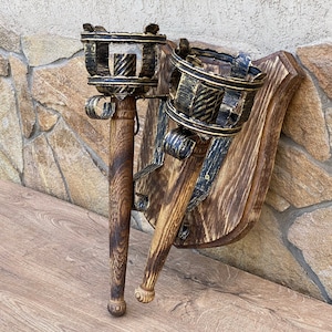 Viking lighting, Viking lantern, medieval lantern, torch lantern, LARP lantern, LARP viking light,historic lantern,wooden lantern,Norse lamp