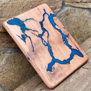 Epoxy board, epoxy resin board, serving tray, cutting board, live edge, resin river, epoxy table, wooden gift,charcuterie,Christmas,birthday