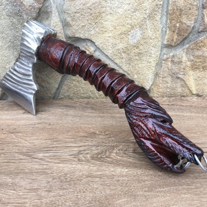 Wikinger Axt, Drache, Grill-Werkzeug, Drachenkunst, Chopper, Grill-Geschenke, Axt-Spielzeug, Axt-Cosplay, Axt-Requisite, Axt-Display, Axt von Perun, Axt-Schmuck