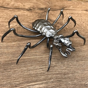 Spider, metal spider, hand forged spider, spider figurine, iron gift for him, kids birthday, spider party, spiderman, spiderman cosplay