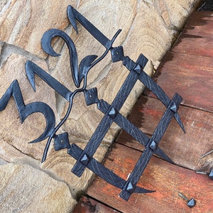 Hand-Forged Wrought Iron House Numbers From 0 - 9 Height 8.4 Handmade –  Wood, Iron & Copper Craft