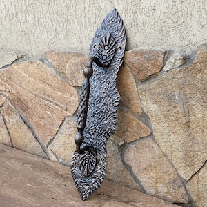 Door handle, door accessory, hand forged door handle, barn door pull, door pull, door hardware, door knob, door decor, DIY, iron gift, barn