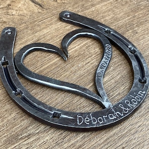 Iron horseshoe, 6th anniversary gift, iron anniversary, iron anniversary gift, iron gift, 6th anniversary, iron heart, iron gift, horseshoe