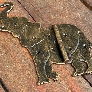 Animal hinge, strap hinges, elephant, savannah, animal, Africa, hinge, hardware, gate, Christmas, birthday, kids gift, door hinge,blacksmith
