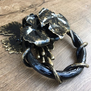 Door knocker, door pull, door handle, door ring, pull handle, barn door handle, barn door pull, door pulls, grapes,vines,grapevine,iron gift