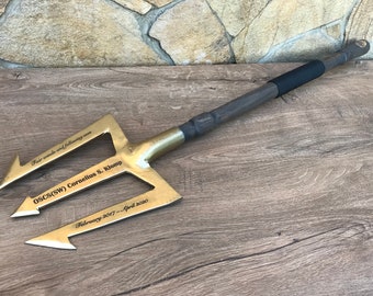 Engraved gift, Neptune, Poseidon, cosplay, axe, nautical gift, trident, personalized gift, ocean decor, iron gift,anniversary gift,Christmas