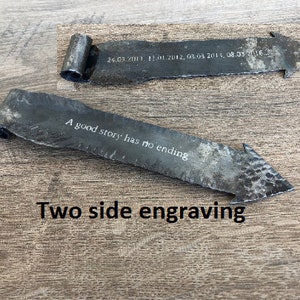 Bookmark, book mark, personalized bookmark, engraved bookmark, customized bookmark, book marker, custom bookmark, hand forged bookmark, book