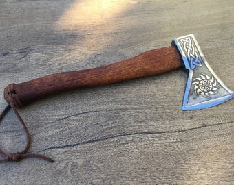 Ascia vichinga, regali per uomo, ascia medievale, tomahawk, ascia da lancio, accetta, ascia scandinava, ascia vichinga, regali vichinghi, attrezzo tuttofare, ascia