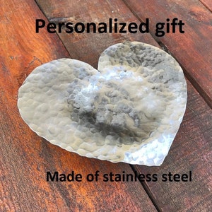 Geschenk aus Stahl, Edelstahl, Herz aus Stahl, 11-jähriges Jubiläum, Jubiläum aus Stahl, Geschenk aus Stahl für Sie, Geschenk aus Stahl für Frau, Hochzeitstag
