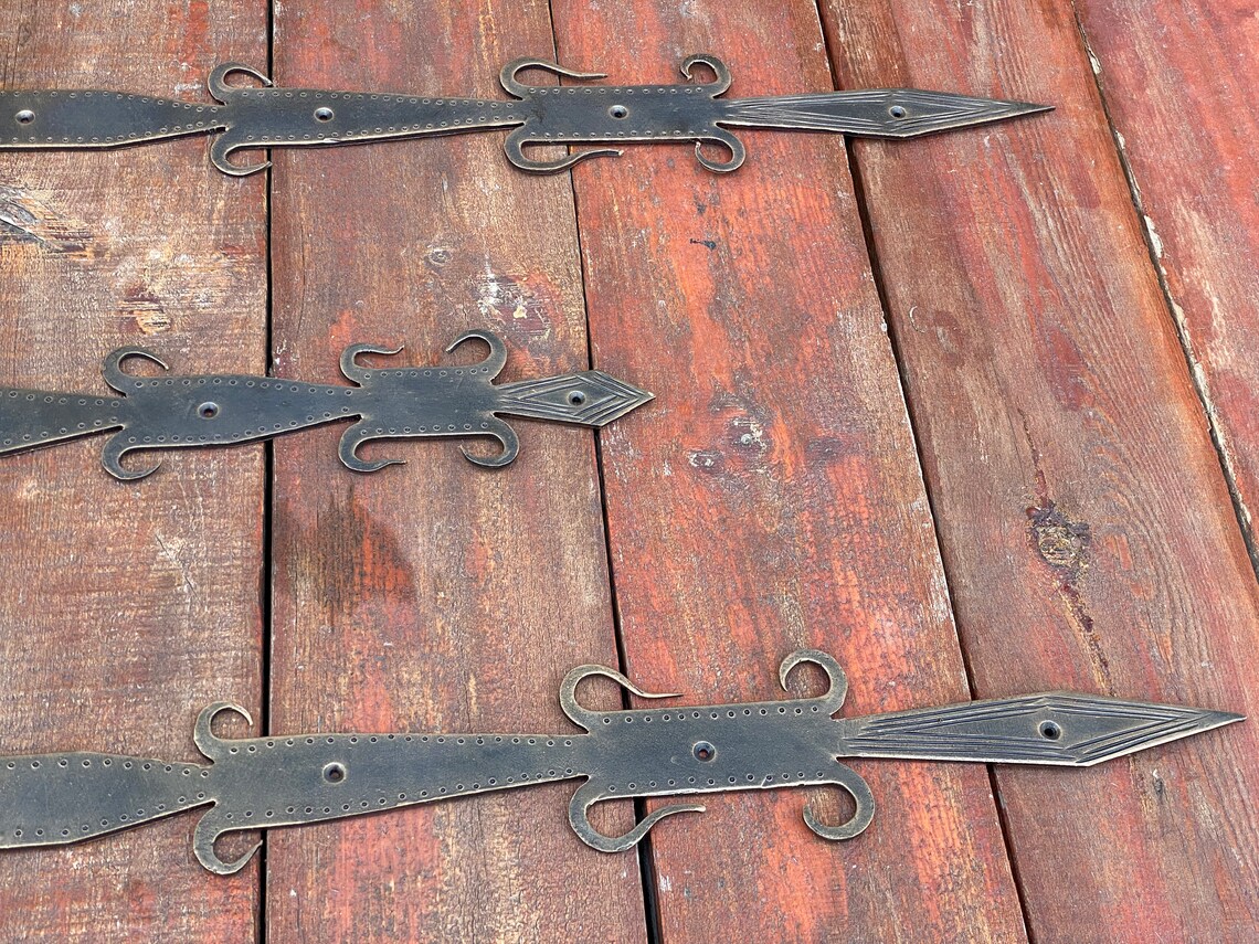 Hinges Medieval Hinges Vintage Hinge Rustic Hinges Barn Etsy