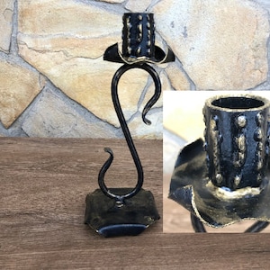 Candle holder, candle stick, candle stick holder, iron gift, birthday gift, unique candle holder, home decor, candle, steel art, hand forged