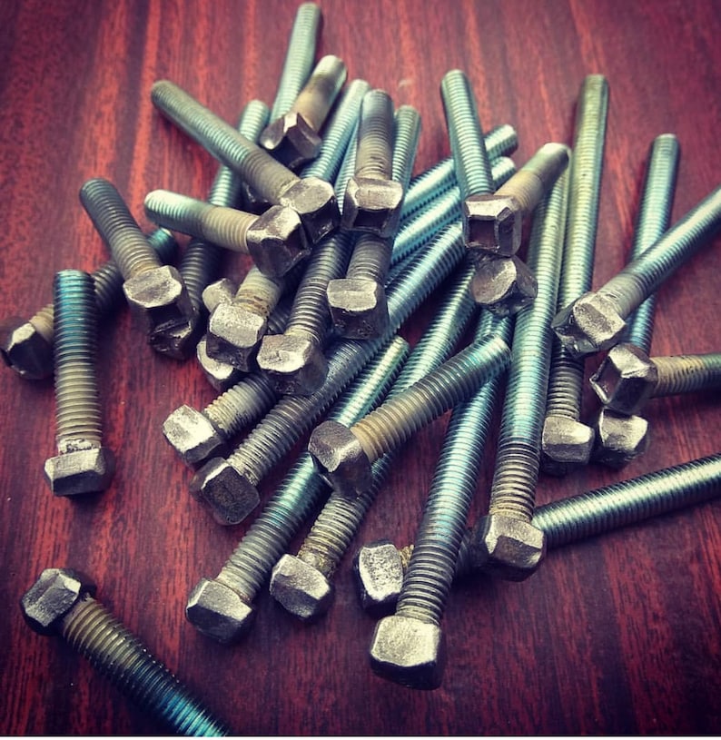Bolts hand heads hammered bolt head loft decor Etsy