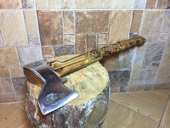 Viking Axe Tomahawk Throwing Hatchet Viking Bearded Axe Etsy