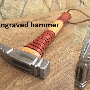 Hand crafted carpenter&#39;s claw hammer, hammer, hand crafted hammer, custom hammer, personalized hammer, engraved hammer, carpenter tool,tools