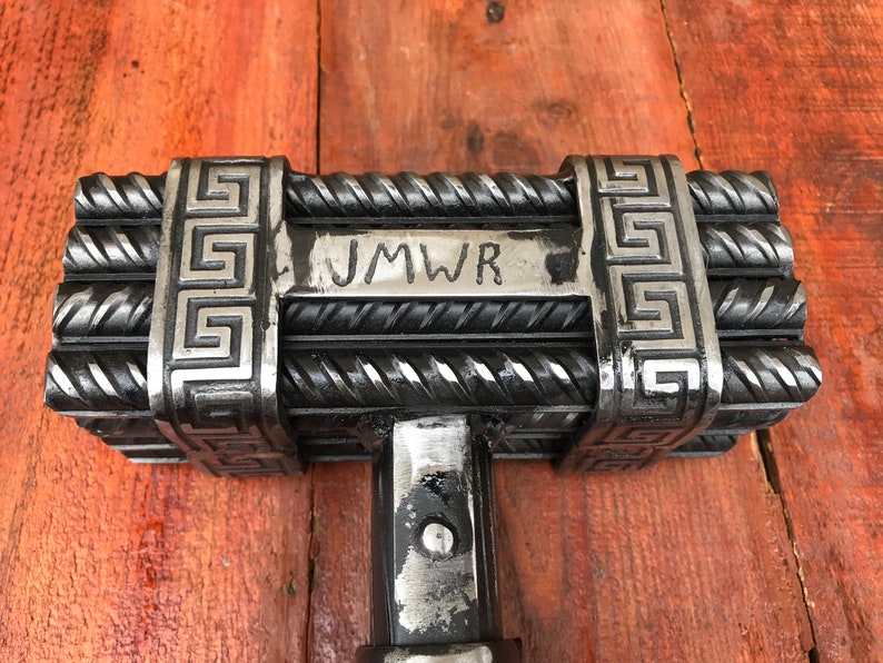 Hammer Unique Hammer Rebar Art Viking Tools Rebar Etsy