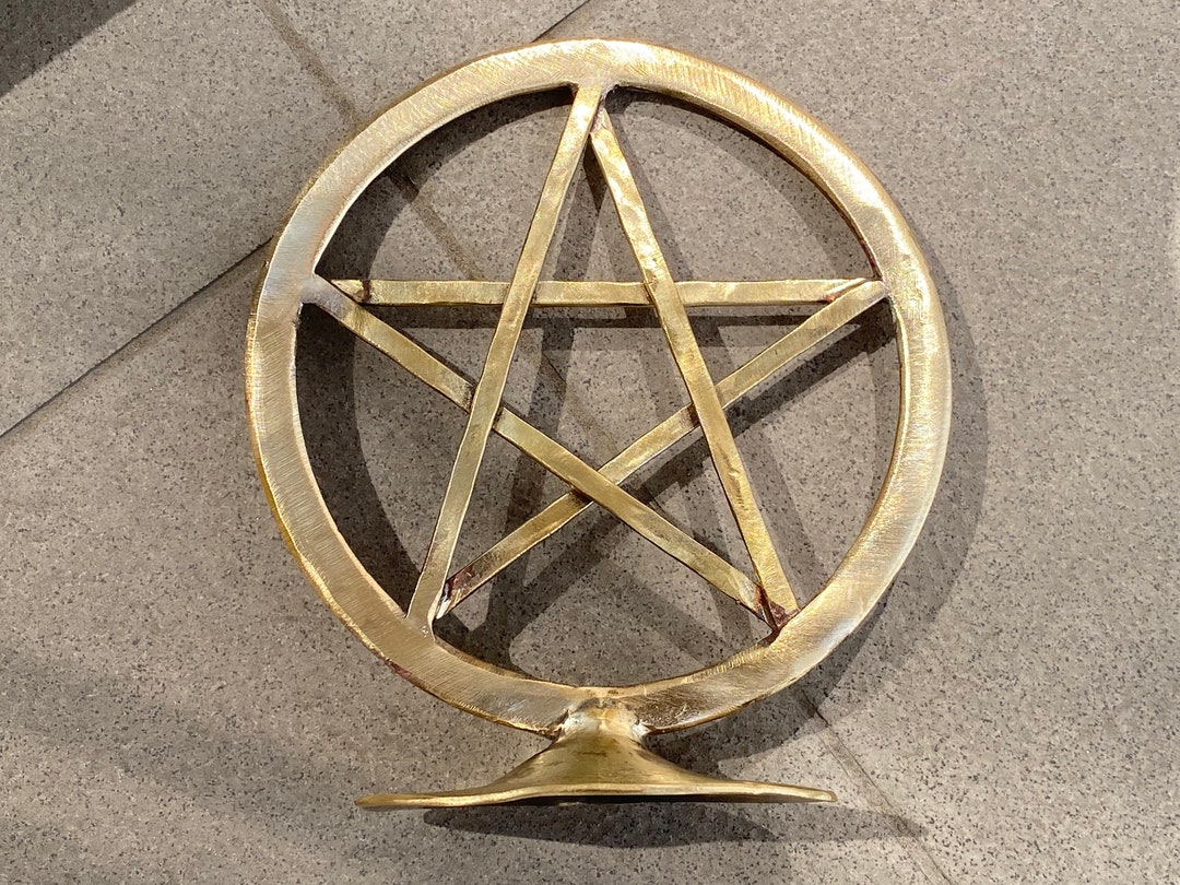 Bronze Pentacle, Bronze Gift, 8th Anniversary, Bronze Gift Idea, Bronze