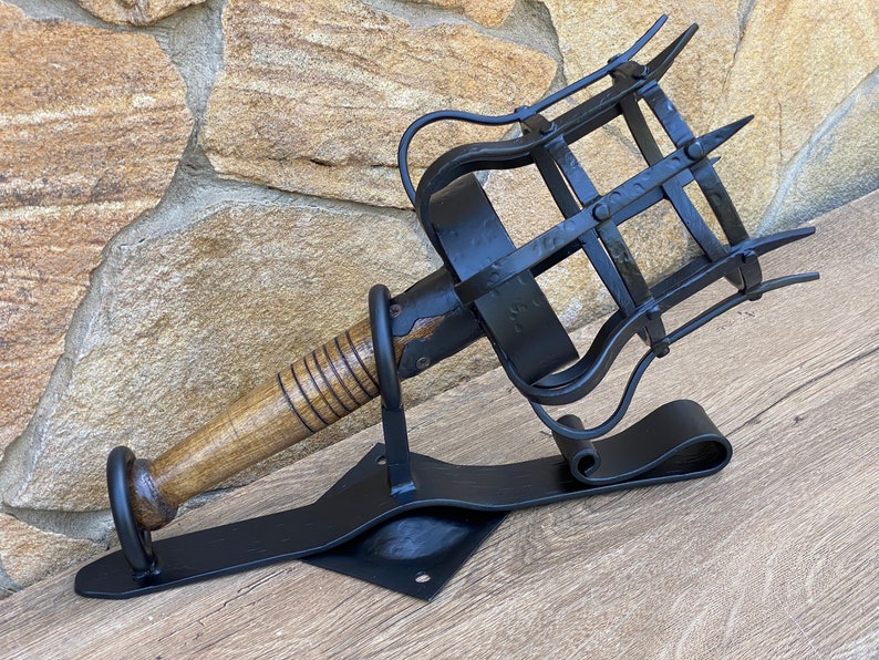 Torch Candle Holder Medieval Torch Solar Light Solar Etsy