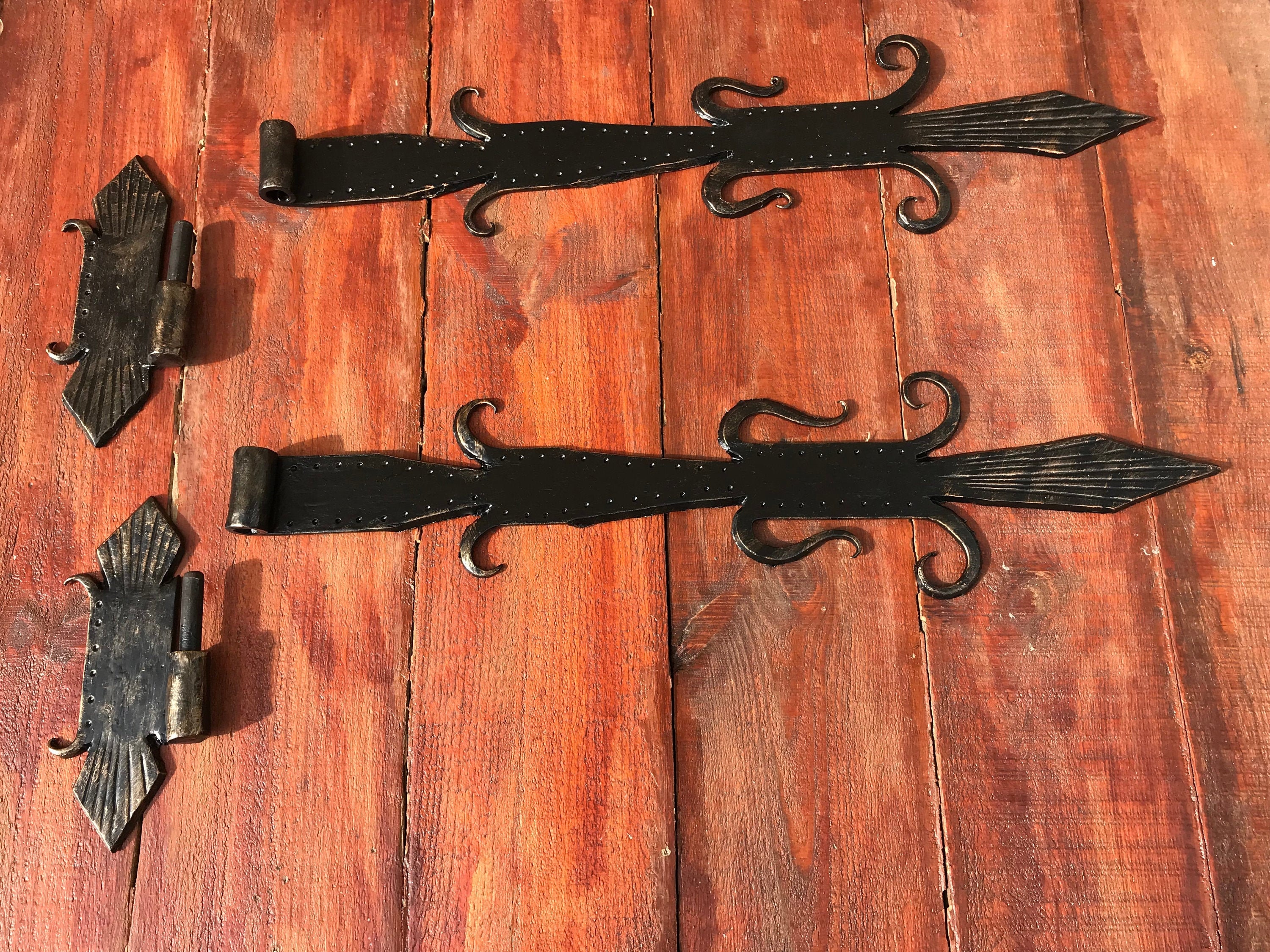 Gate Hinges Shutter Hinges Hinges Gate Decor Pair of Etsy