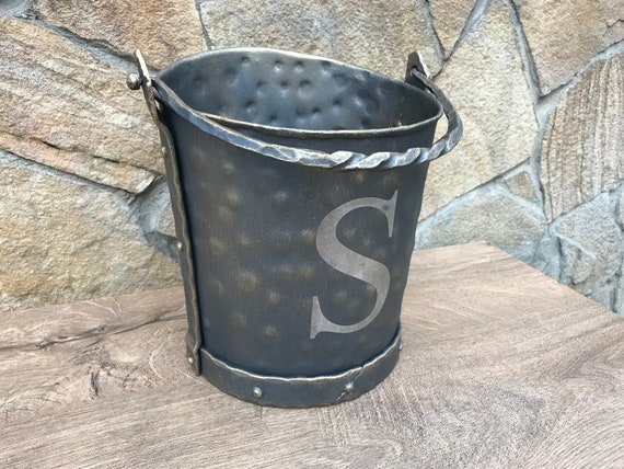 Personalized Bucket Personalized Gift Coal Bucket Ash Bucket