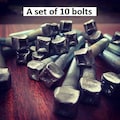 Bolts, hand forged heads, hammered bolt head, loft decor, industrial decor, woodworking, nails, screws, reenactor,bolt art,hardware,man cave